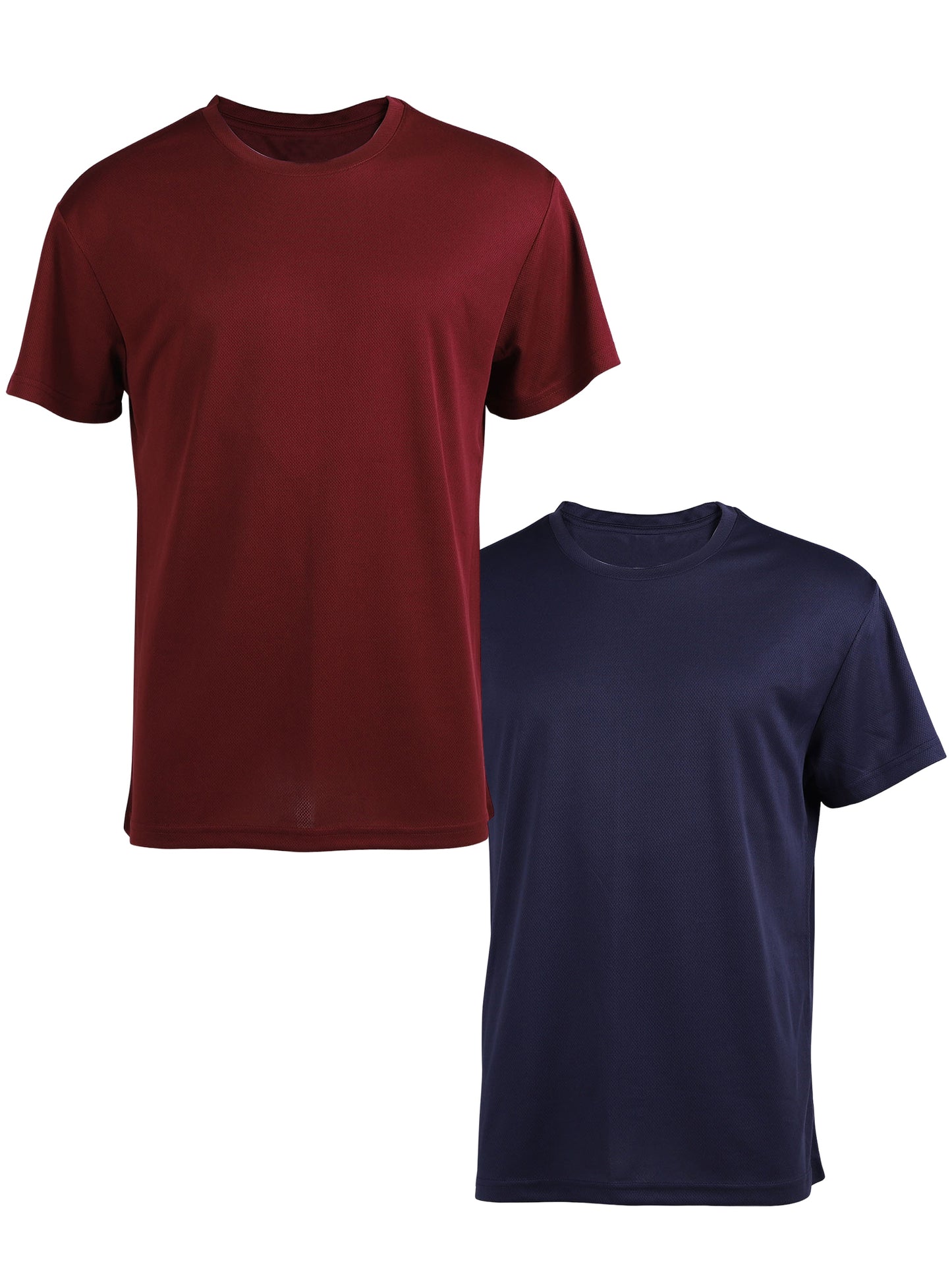 Hanerdun Mens Athletic Shirts Dry Fit Workout Tops Crew Neck Short Sleeve Casual T-Shirt 2PCS