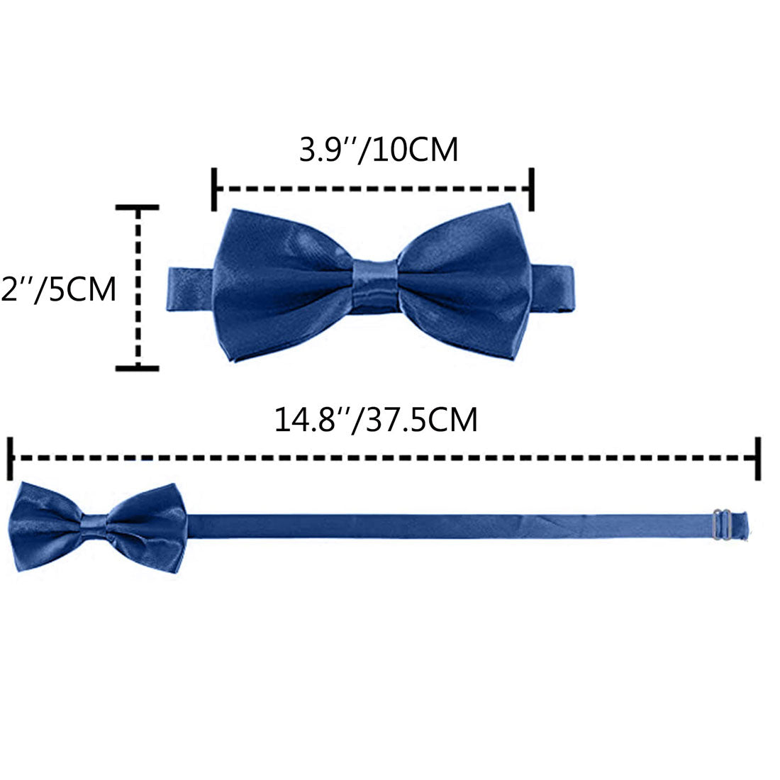 Hanerdun Kids Bowtie Pre-Tied Solid Toddler Neckties Boys Bow Ties
