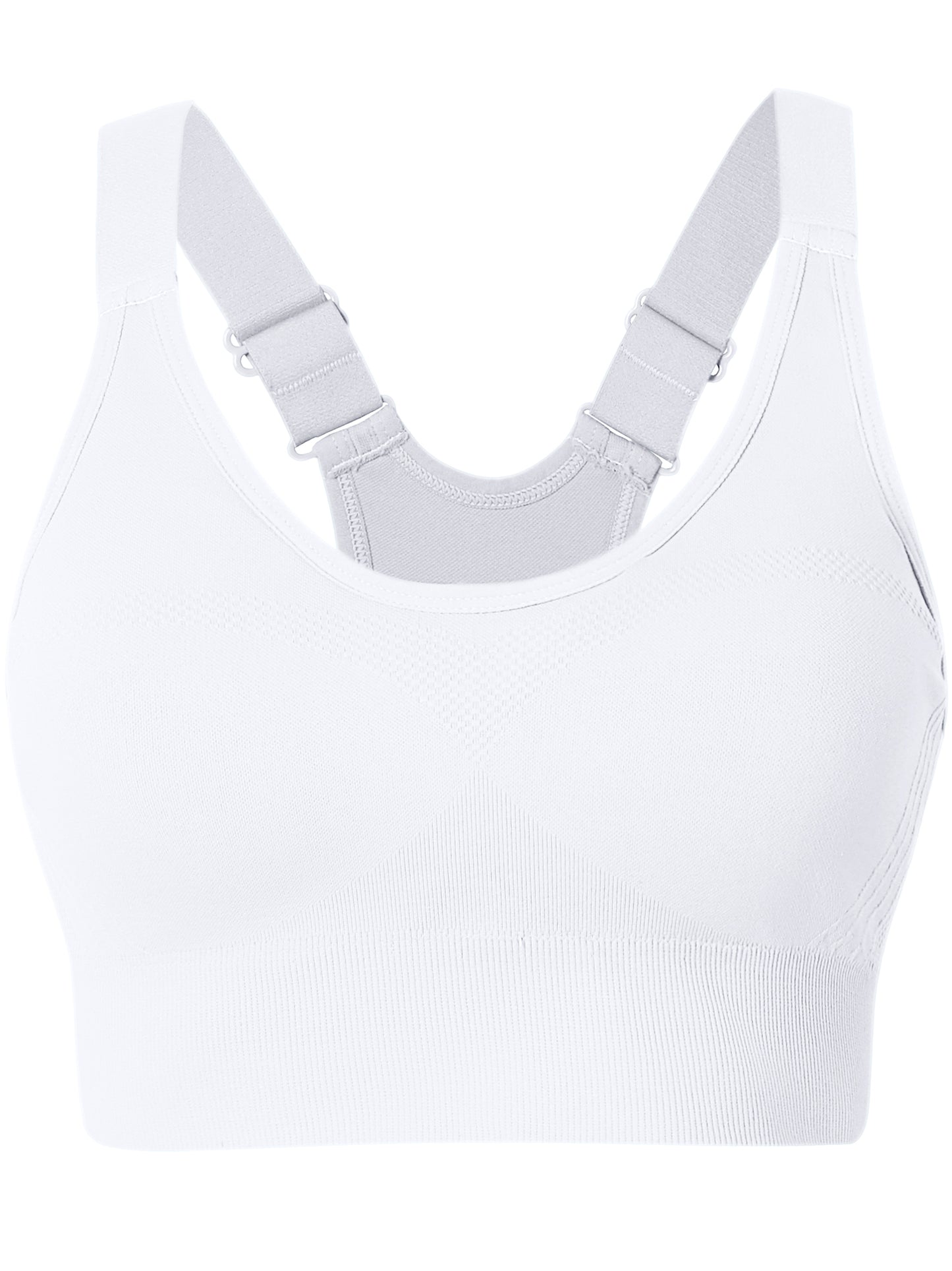 Hanerdun Womens Racerback Padded Sports Bras Adjustable Yoga Workout Bra