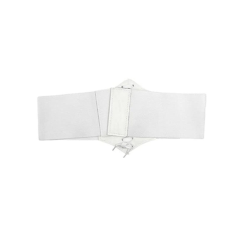 Hanerdun Women Lace-up Corset Waist Belt Stretch Wide Belts for Dress Cinch Waistband