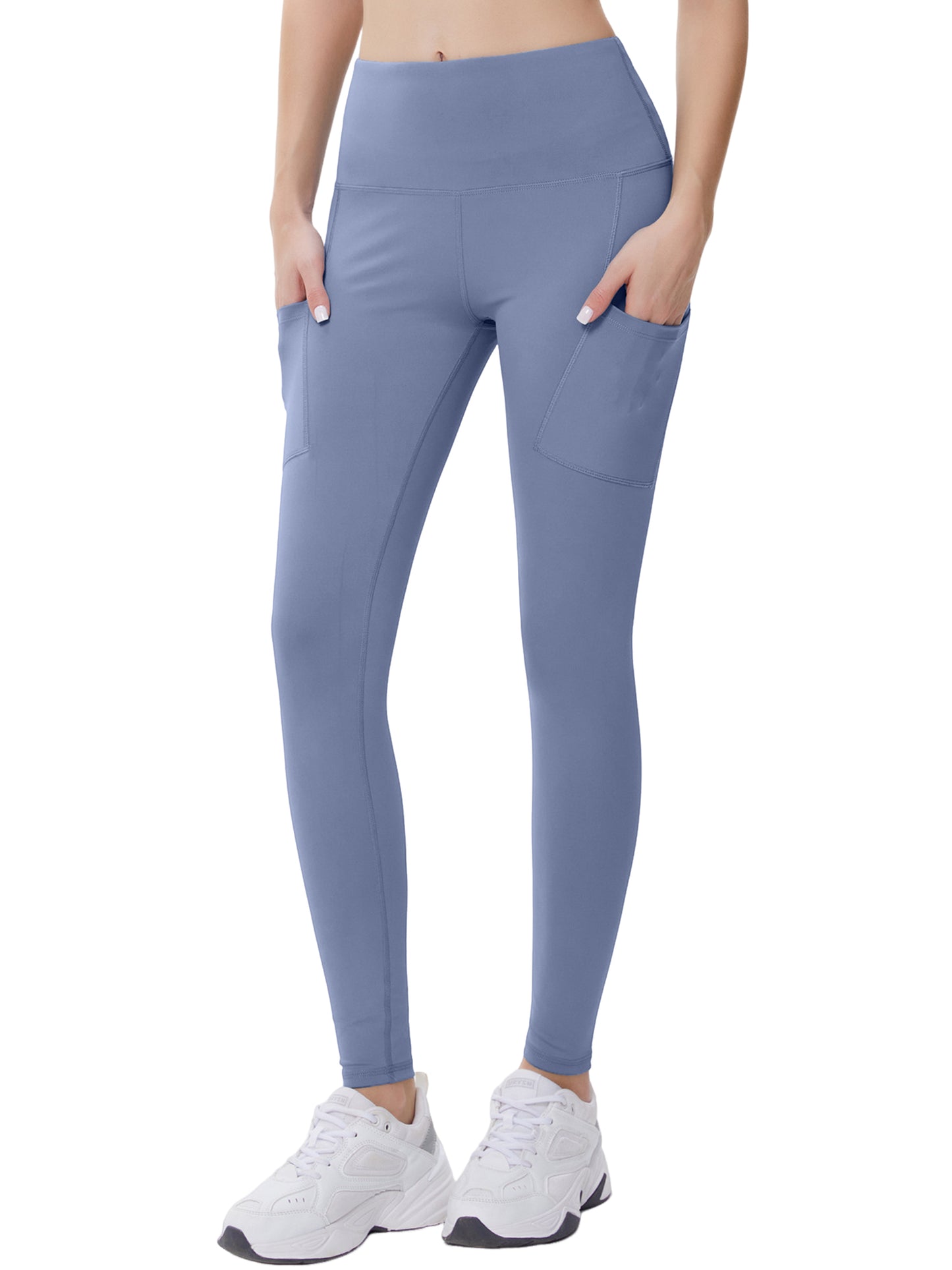 Hanerdun Womens Yoga Leggings with Pockets Ankle High Waist Workout Pants Bottoms