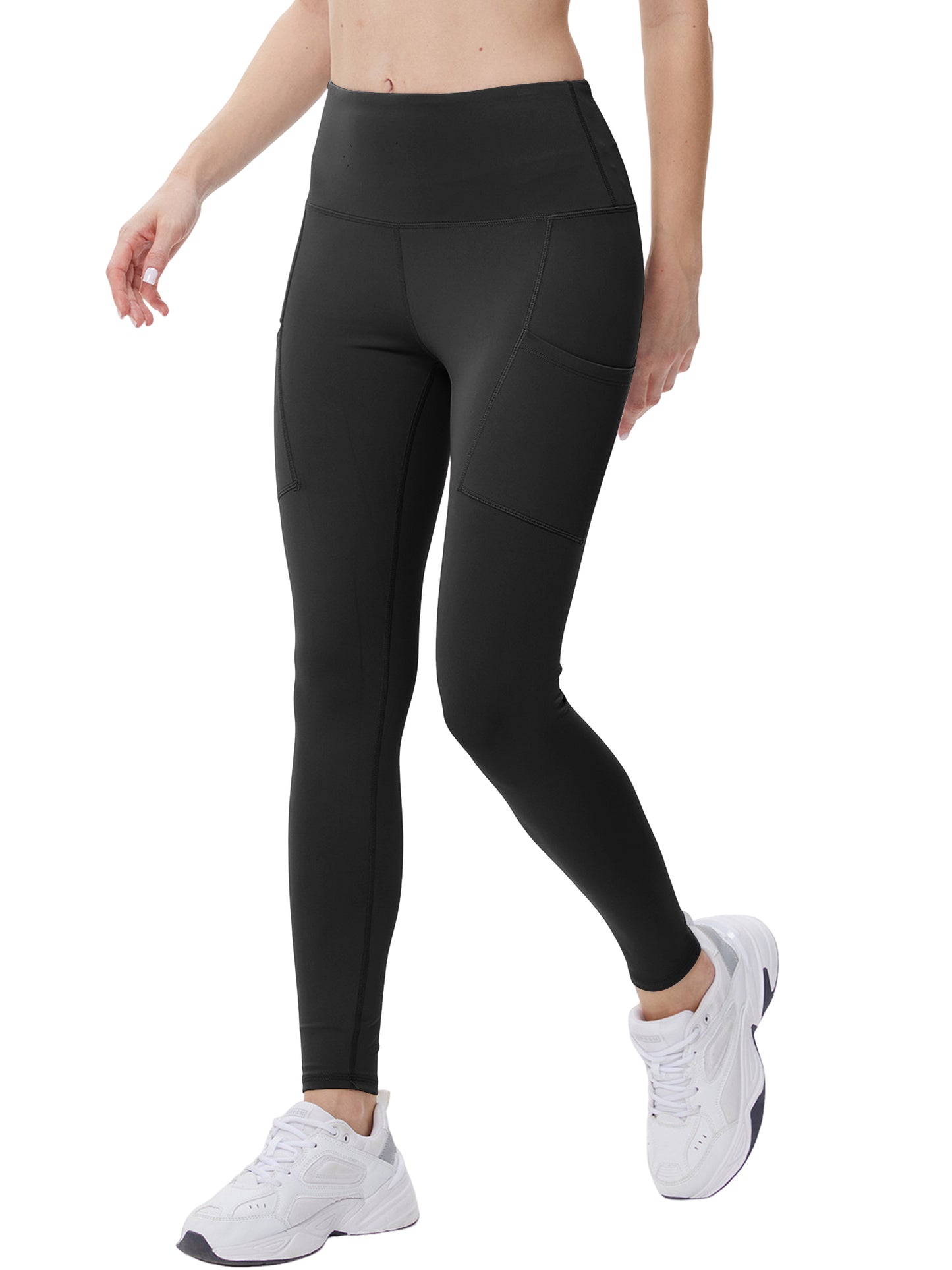 Hanerdun Womens Yoga Leggings with Pockets Ankle High Waist Workout Pants Bottoms