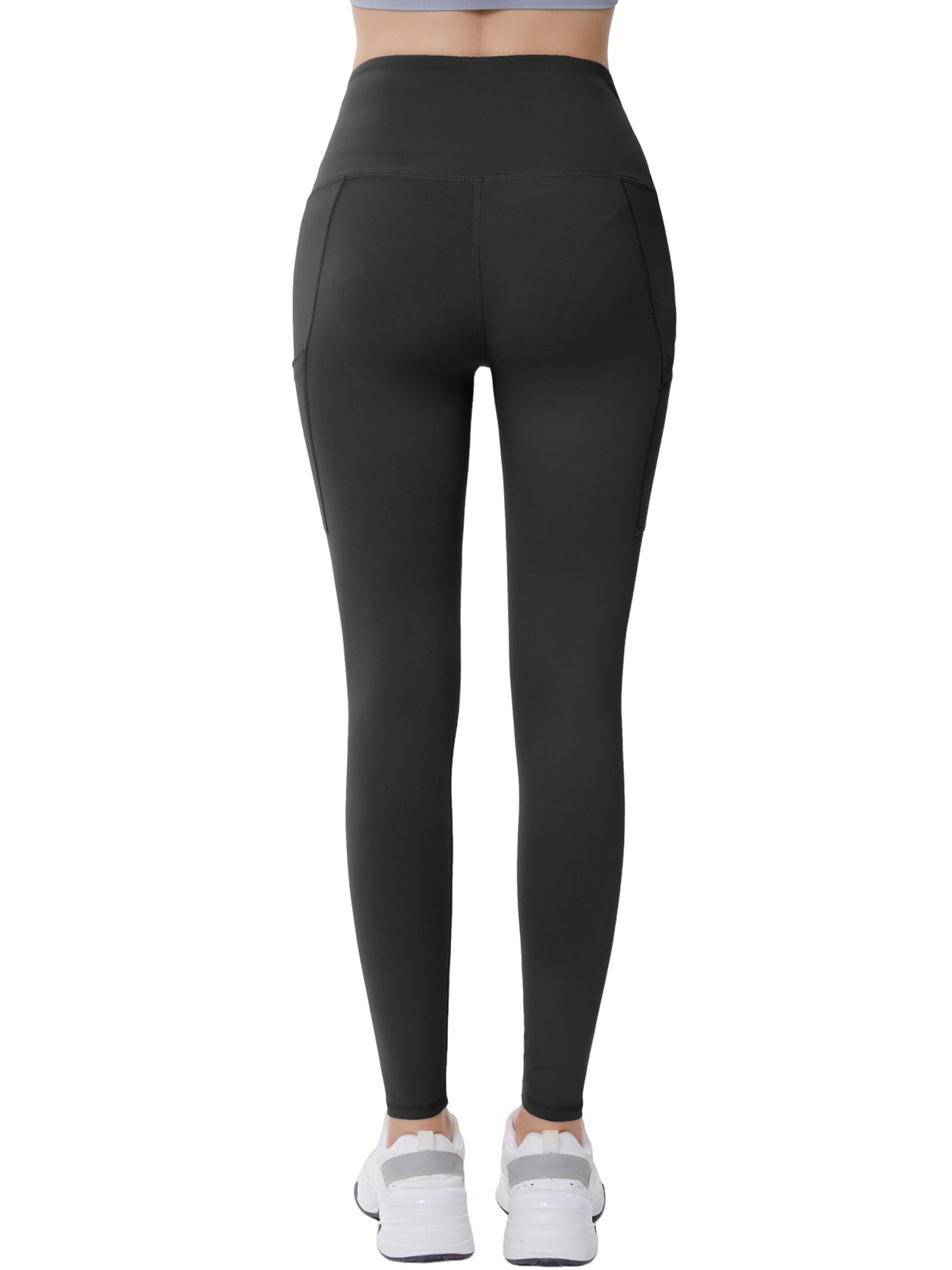 Hanerdun Womens Yoga Leggings with Pockets Ankle High Waist Workout Pants Bottoms