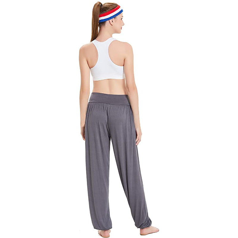 HANERDUN Womens Comfy Pajama Pants Loose Yoga Pants Stretch Lounge Bottoms Wide Leg Pants with Pockets
