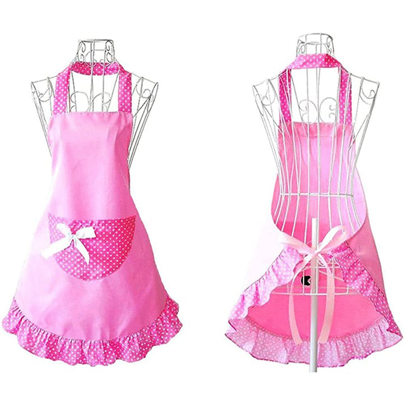 HANERDUN Ladies Apron with Pocket Kitchen Apron For Women Cooking Apron