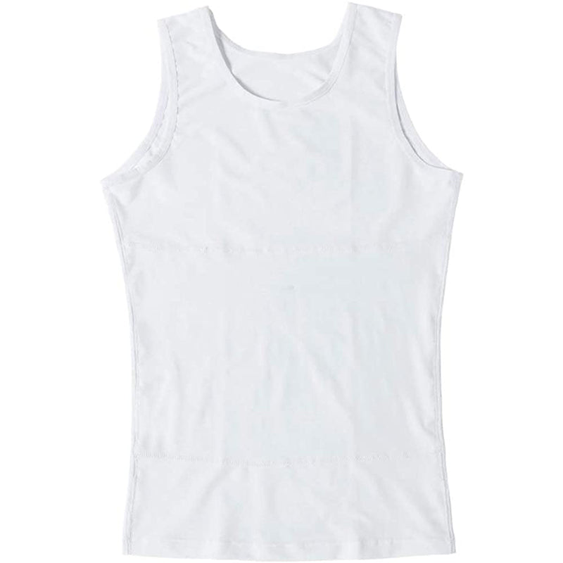 HANERDUN Men Compression Shirt Slimming Body Shaper Vest Tummy Control Shapewear Abdomen Undershirt
