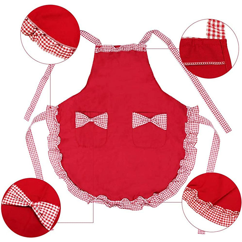 Hanerdun Ladies Apron with Pocket Kitchen Apron For Women Cooking Apron