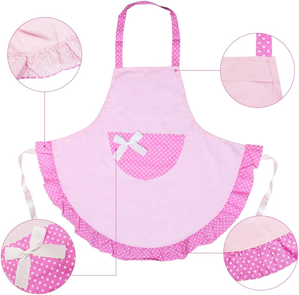HANERDUN Ladies Apron with Pocket Kitchen Apron For Women Cooking Apron