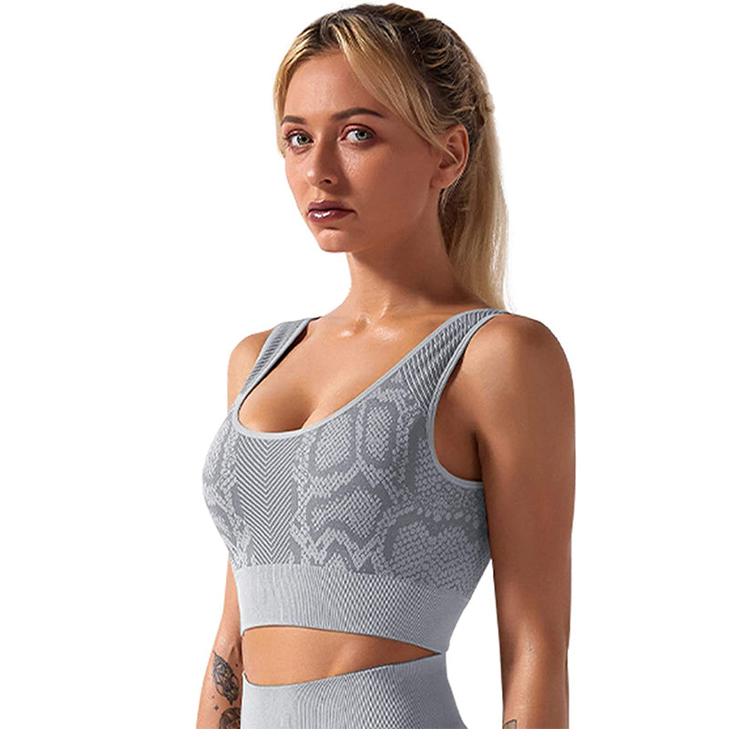 HANERDUN 2 Piece Outfit Workout Yoga Gym High Waist Leggings with Sport Bra Set for Women