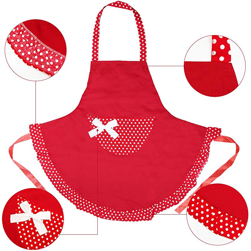 HANERDUN Ladies Apron with Pocket Kitchen Apron For Women Cooking Apron