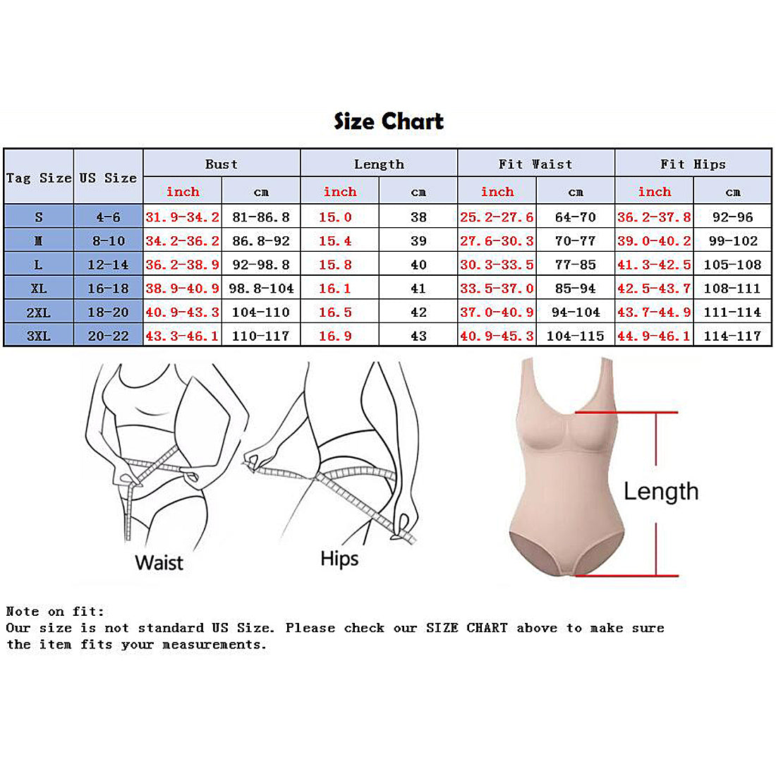 Hanerdun Women Tummy Control Shapewear Female Slimming Bodysuits