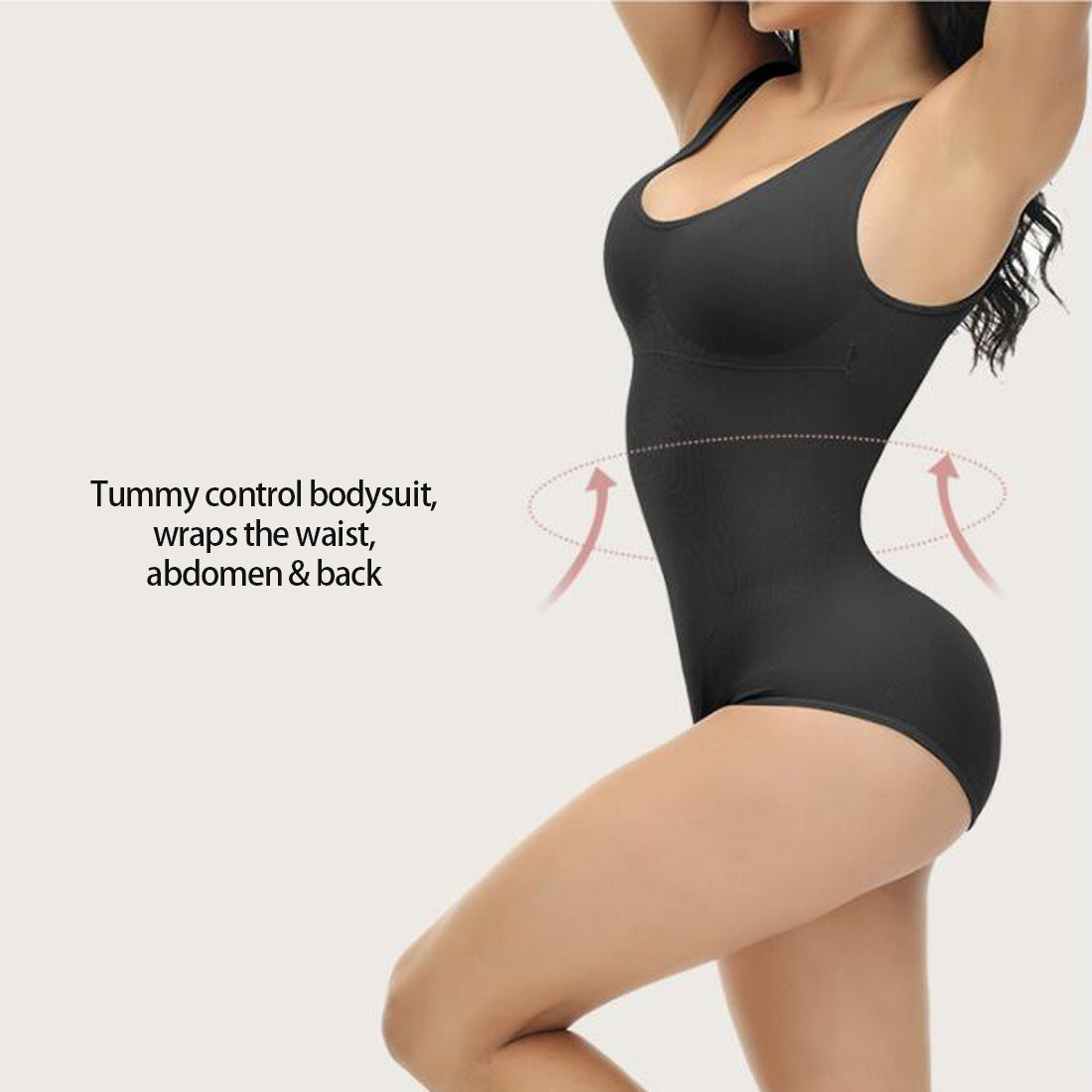 Hanerdun Women Female Shapewear Bodysuit Waist Trainer Body Shaper