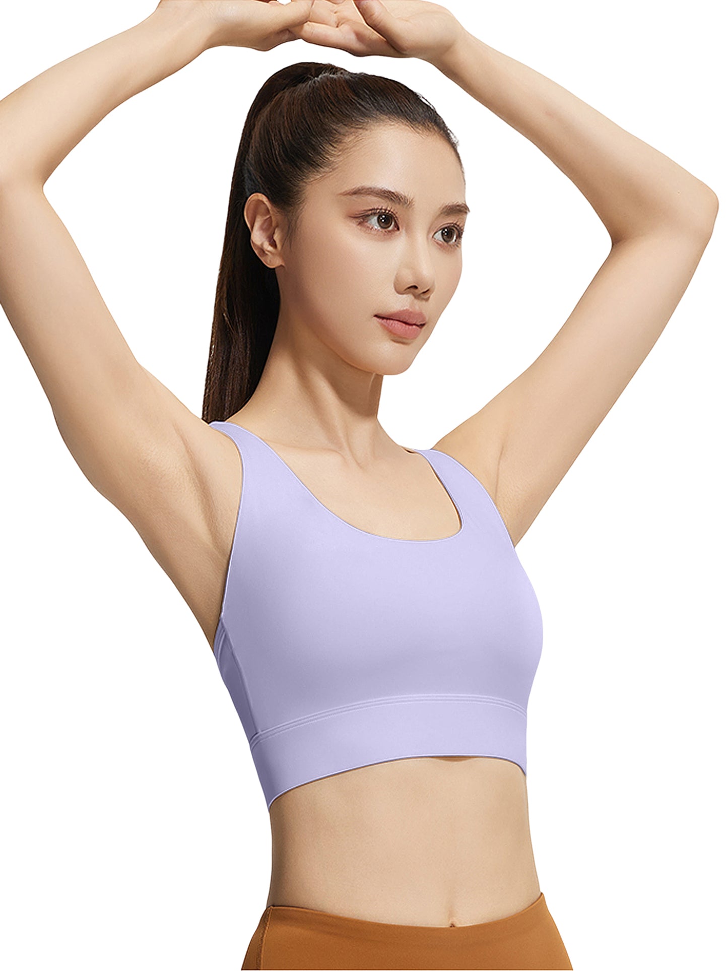 Hanerdun Womens Sports Bras Crossback Padded Supportive for Athletic Workout Yoga Running