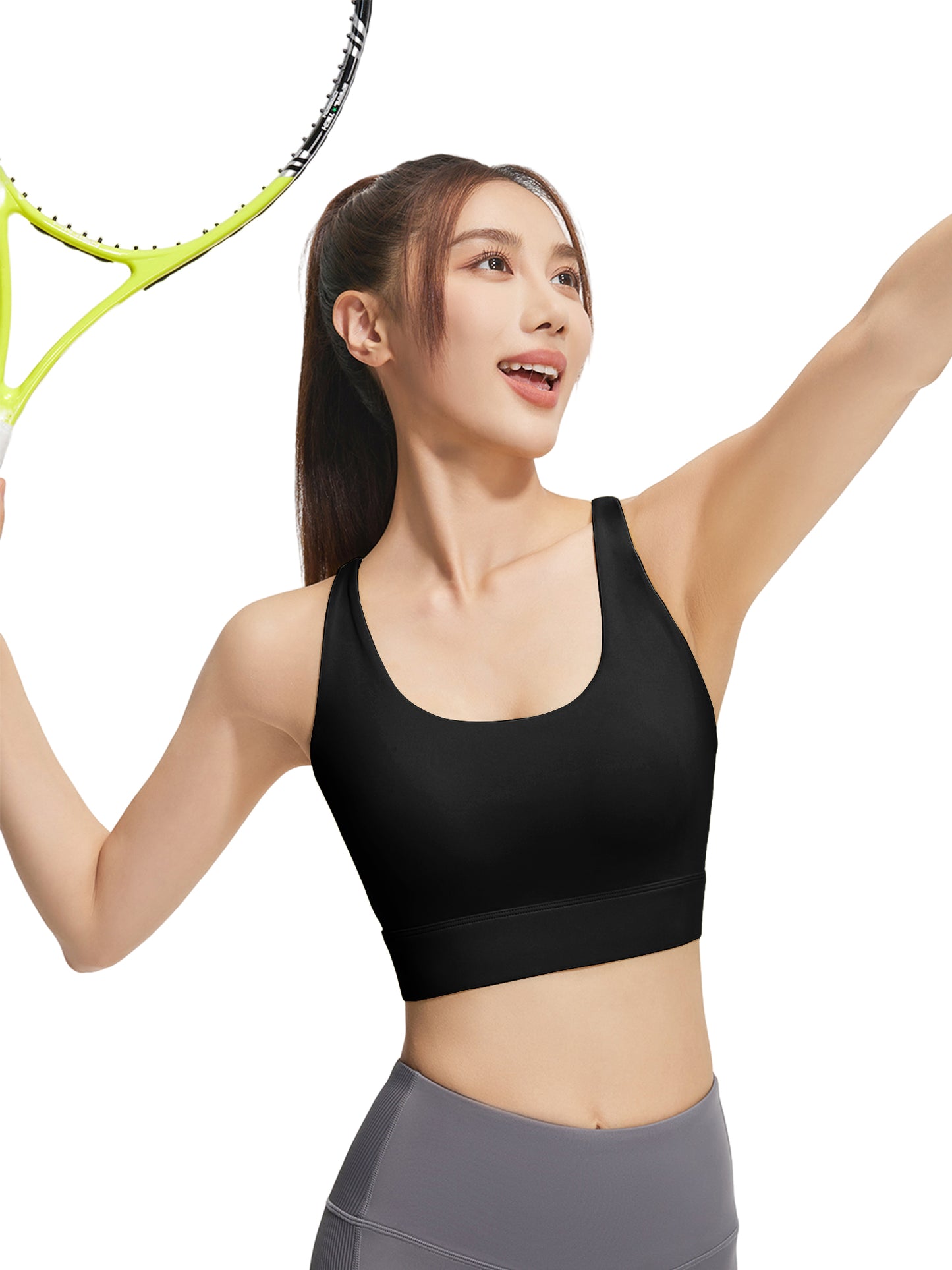 Hanerdun Womens Sports Bras Crossback Padded Supportive for Athletic Workout Yoga Running