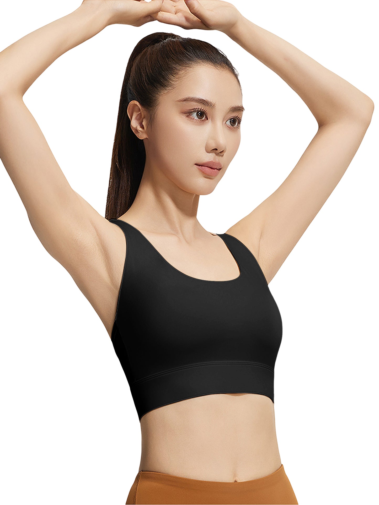 Hanerdun Womens Sports Bras Crossback Padded Supportive for Athletic Workout Yoga Running