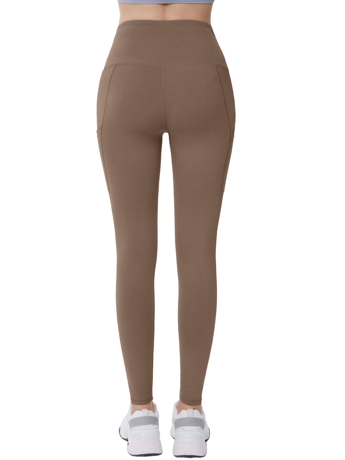 Hanerdun Womens Yoga Leggings with Pockets Ankle High Waist Workout Pants Bottoms