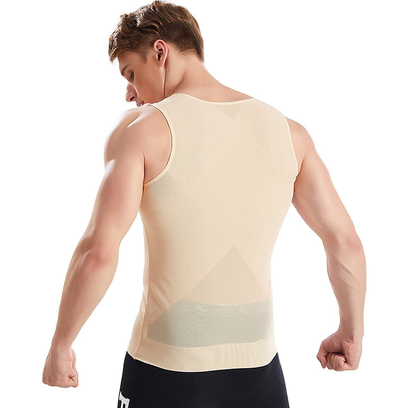 Buy HANERDUNMens Slimming Shirt Body Shaper Vest Compression Shirt