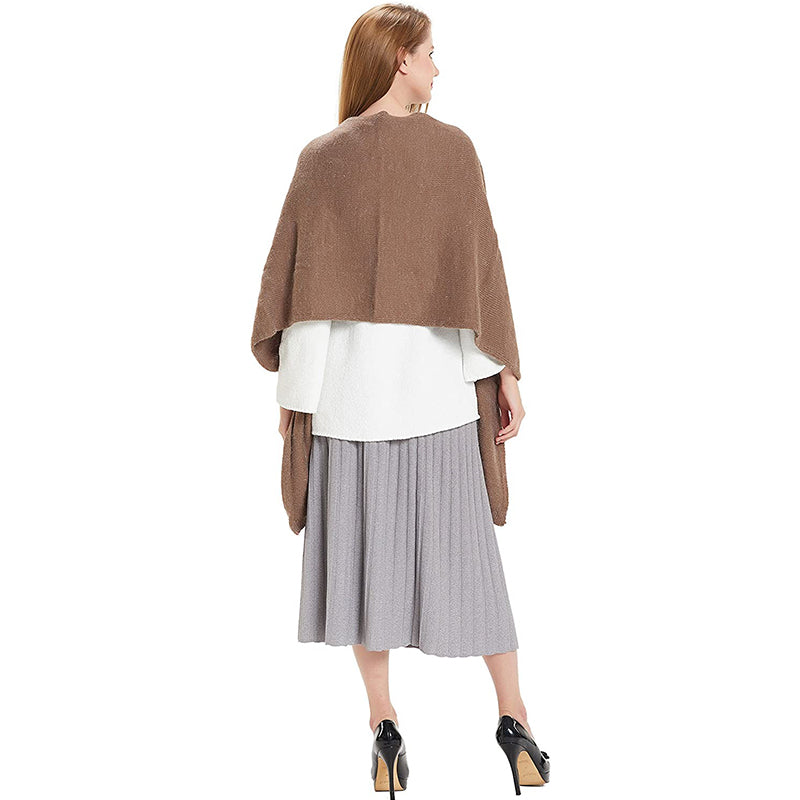 HANERDUN Women Warm Pashmina Shawl Wrap Winter Soft Cashmere Scarf with Pockets