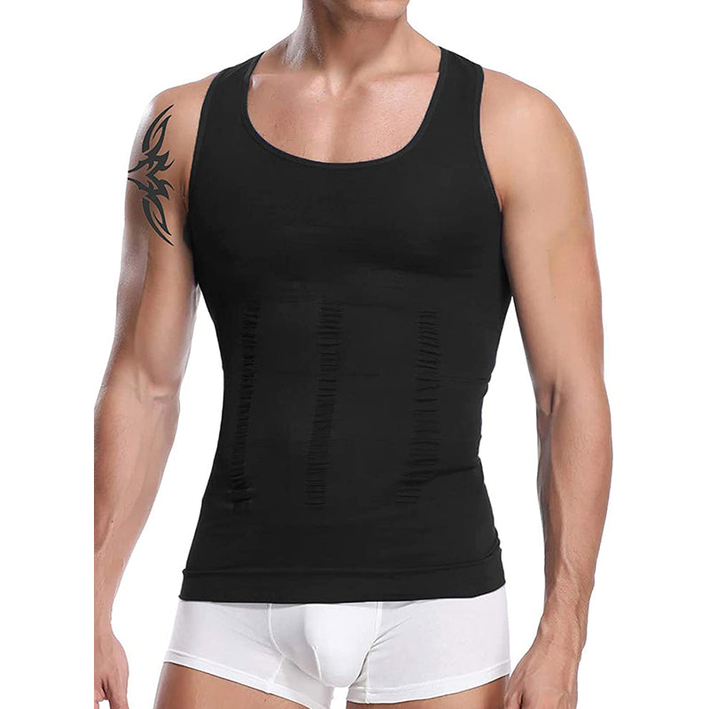 HANERDUN Men Compression Shirt Slimming Body Shaper Vest Tummy Control  Shapewear Abdomen Undershirt : : Clothing, Shoes & Accessories