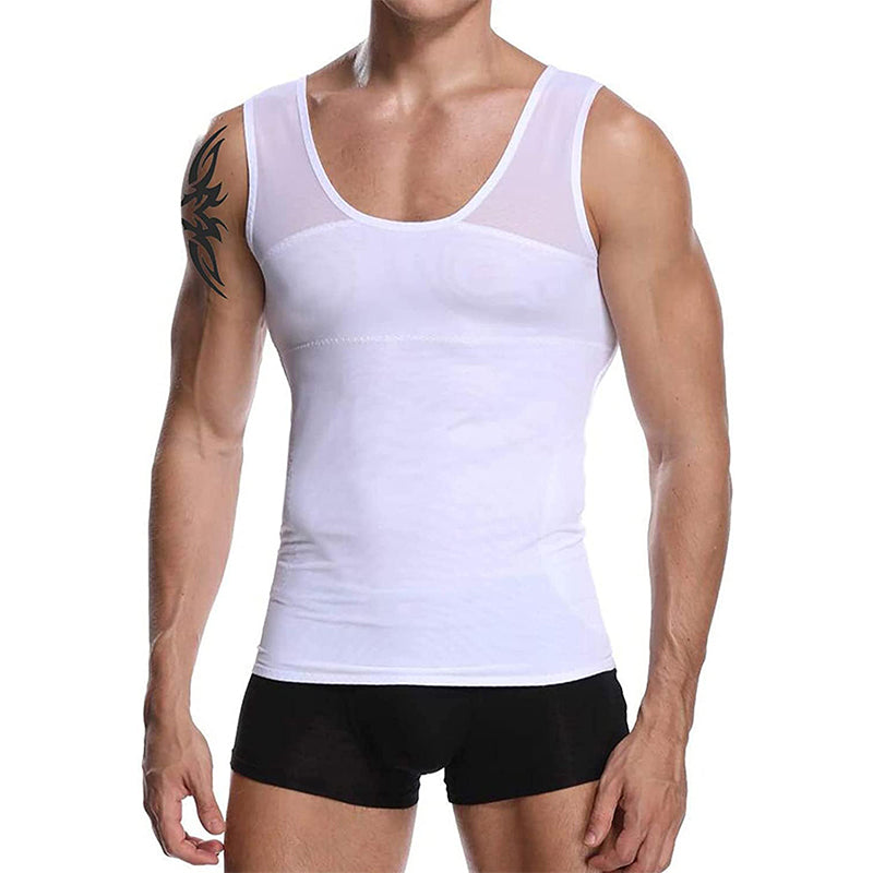 Buy HANERDUNMens Slimming Shirt Body Shaper Vest Compression Shirt Tummy  Control Shapewear Abdomen with Zipper Online at desertcartSeychelles