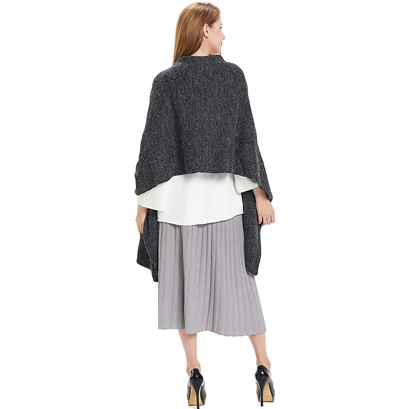 HANERDUN Women Warm Pashmina Shawl Wrap Winter Soft Cashmere Scarf with Pockets