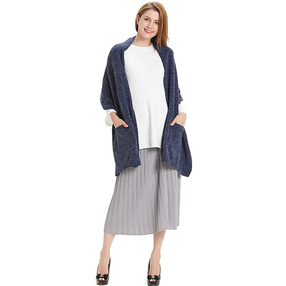 HANERDUN Women Warm Pashmina Shawl Wrap Winter Soft Cashmere Scarf with Pockets