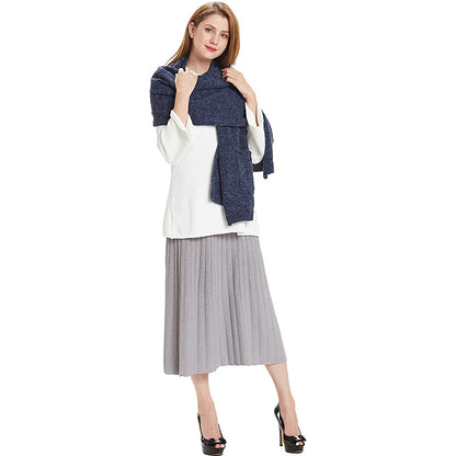 HANERDUN Women Warm Pashmina Shawl Wrap Winter Soft Cashmere Scarf with Pockets