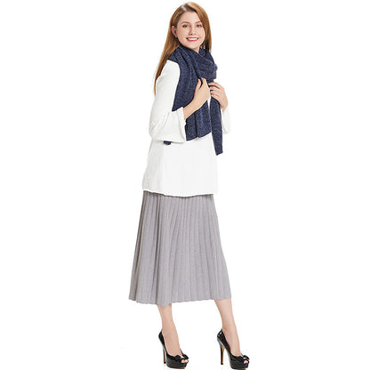 HANERDUN Women Warm Pashmina Shawl Wrap Winter Soft Cashmere Scarf with Pockets