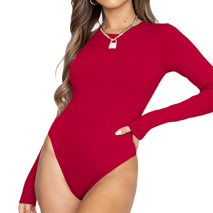 Hanerdun Women Female Long Sleeve Bodysuit Shapewear Tummy Control
